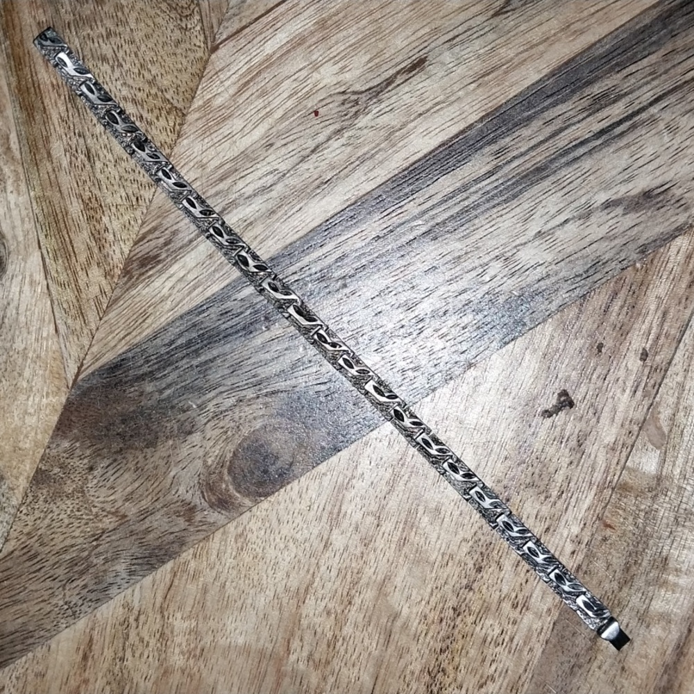 Vintage Unique 925 Silver Byzantine Bracelet